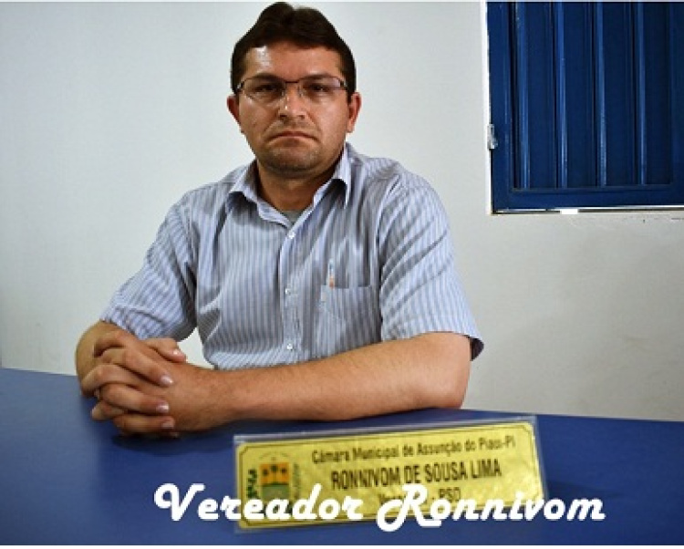 Presidente da AVEP, Ronnivom (PSD)/Foto:Valter Lima