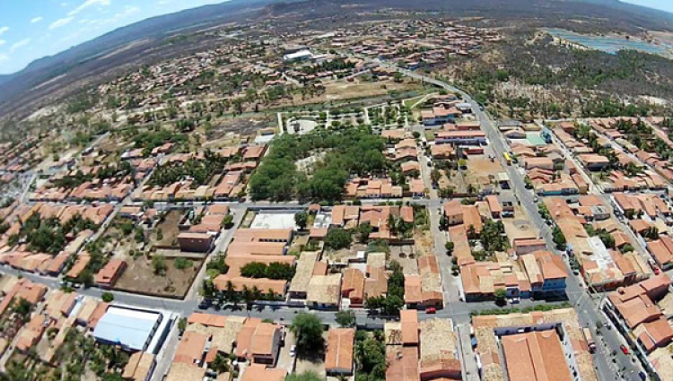 Imagem aérea de São Miguel do Tapuio 