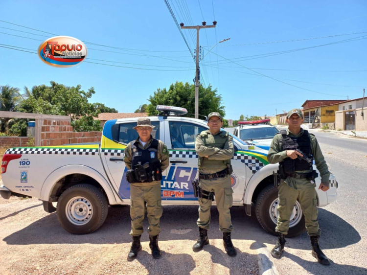 Polícia Militar de Assunção do Piauí recebe nova viatura/Foto: Jornalista Valter Lima 
