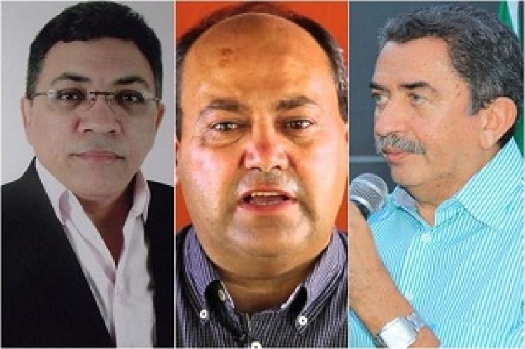 Prefeitos Edgar, Valmir Falcão e Lincoln Matos