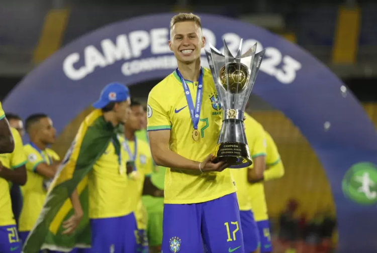 Ronald, do Grêmio, campeão sul-americano com a seleção brasileira sub-20 — Foto: Rafael Ribeiro/CBF