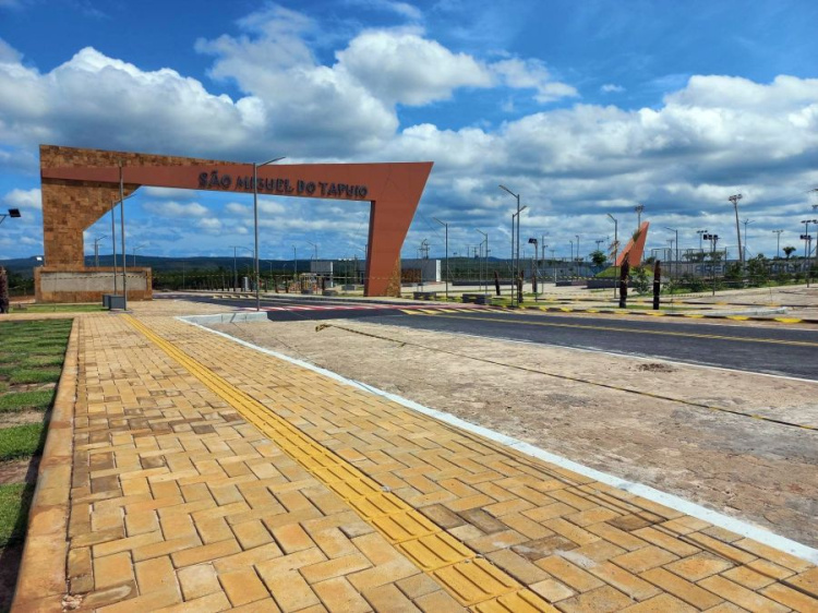 Portal de entrada da cidade de SMT/Foto: Valter Lima 