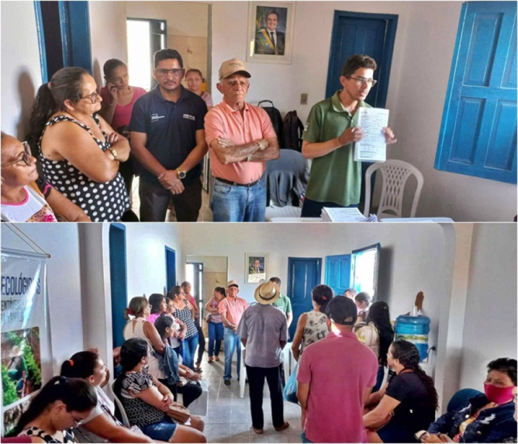 Reunião com agricultores/produtores  para assinaturas de projetos/Fotos: Valter Lima 