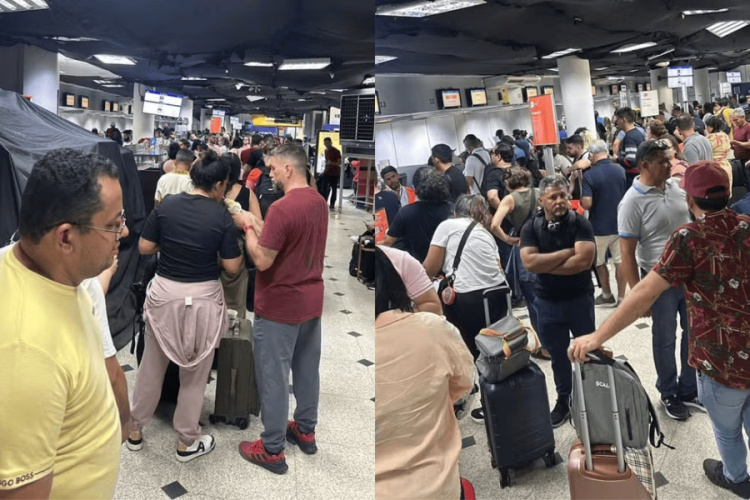 Voos são cancelados em Teresina e passageiros relatam colisão entre aviões — Foto: Arquivo pessoal