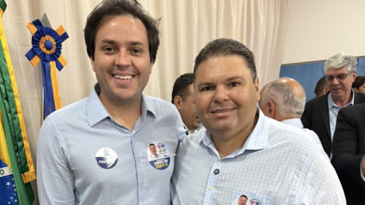 Prefeito Pompilim (vice-presidente) e Admaelton Bezerra (presidente)/Foto: Divulgação 